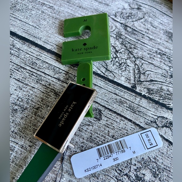 NWT! Kate spade belt with bow and spade logo. Genuine leather, Available M and L - Picture 7 of 12